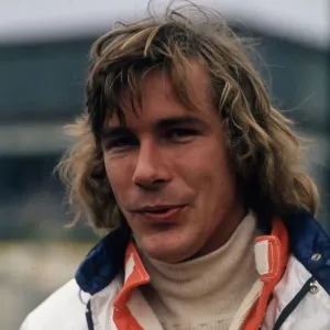 Racing driver James Hunt 1974 Motor Racing Race of Champions Racing driver James Hunt 1974 Motor Racing Race of Champions