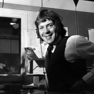 Radio Merseyside DJ Billy Butler. 31st March 1977