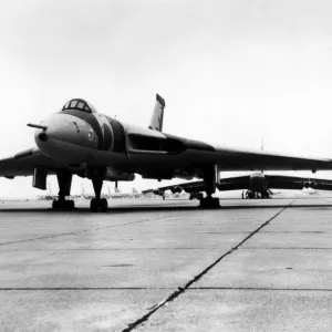 RAF Avro Vulcan and B52 Print, 1979 RAF Avro Vulcan and B52 Print, 1979