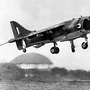 A RAF Hawker Siddeley Harrier "Harrier Jump Jet"