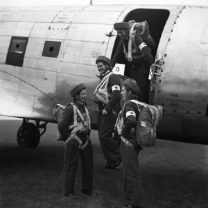 RAF Parachute Nurses Print, October 1948 RAF Parachute Nurses Print, October 1948