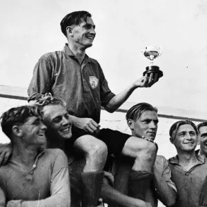 RAF Royal Air Force) cup final in Tripoli - earlier games played between desert battles RAF Royal Air Force) cup final in Tripoli - earlier games played between desert battles