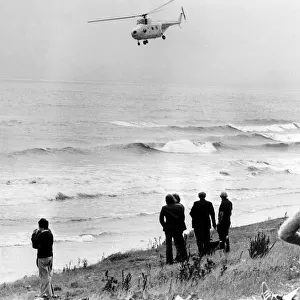 A RAF search and rescue Westland Whirlwind helicopter, from RAF Boulmer