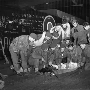 At an RAF station from which part of the great Allied airborne armada set out for Germany At an RAF station from which part of the great Allied airborne armada set out for Germany