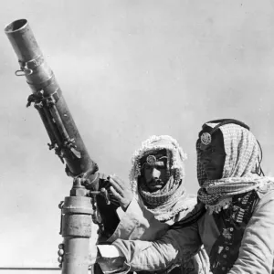 RAF stations on the Iraq-Transjordian frontier are guarded by the famous Arab Legion of