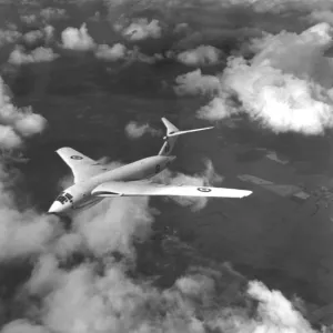 The RAFs Handley Page Victor jet powered V-bomber in flight The RAFs Handley Page Victor jet powered V-bomber in flight