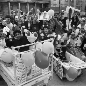 Huddersfield Polytechnic Students Bath Rag Time Print 1991