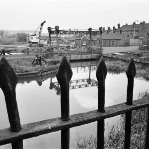 Industrial Heritage Print: Factory Locks, Tipton, 1968 Industrial Heritage Print: Factory Locks, Tipton, 1968