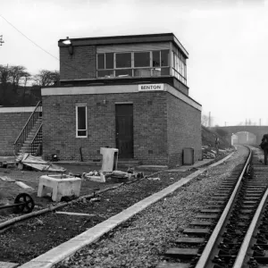 Benton Railway Signal Box Print 1964 Benton Railway Signal Box Print 1964