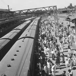 The railway station at Poonah. April 1959