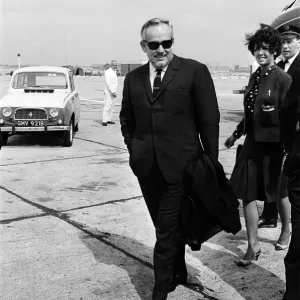Rainier III, Prince of Monaco arrives and London Airport. 13th June 1966 Rainier III, Prince of Monaco arrives and London Airport. 13th June 1966