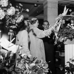 Rainier III and Princess Grace at Berkeley Square Florist Print Rainier III and Princess Grace at Berkeley Square Florist Print