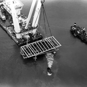 Raising of Mary Rose ship from the sea bed in Portsmouth October 1982 Raising of Mary Rose ship from the sea bed in Portsmouth October 1982