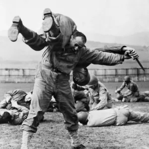 Ranger training preparing US troops for the invasion of Europe during the Second World