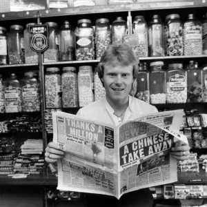 Rangers FC New Signing Dave MacKinnon Print circa June 1982