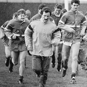Rangers management team Graeme Souness and his no. 2 Water Smith lead from the front as