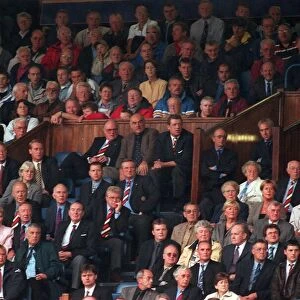 Rangers v Aberdeen 1999 football Sean Connery with supporters