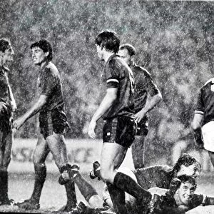 Rangers versus Osasuna UEFA cup September 1985 European football Ibrox Park score 1