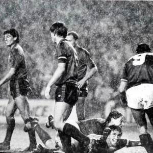 Rangers versus Osasuna UEFA cup September 1985 European football Ibrox Park score 1