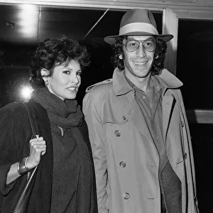 Raquel Welch actress with 3rd husband Andre Weinfeld, October 1984