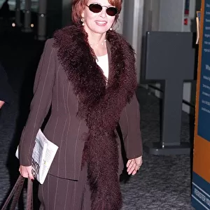 Raquel Welch Actress April 1998 arriving at heathrow airport from Los Angeles
