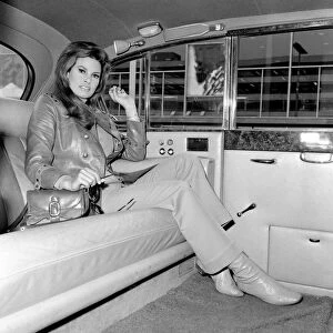 Raquel Welch arrived at Heathrow Airport, London, this morning, Saturday 3rd June 1967