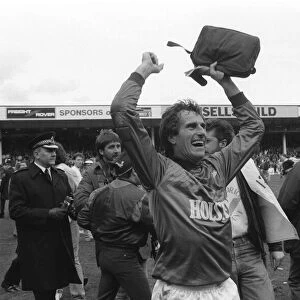 Ray Clemence celebrates after the match. FA Cup semi-final, Tottenham Hostpur vs Watford