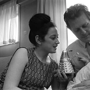 Raymond Cusick designer of the Daleks from Doctor Who with his wife and daughter 1965