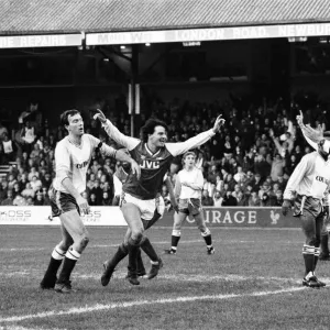 Reading 1-3 Arsenal, FA Cup third round match at Elm Park, Saturday 10th January 1987