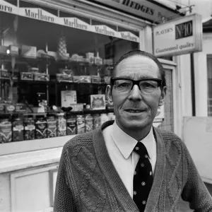 Reading shopkeepers, rate increases. January 1975 Reading shopkeepers, rate increases. January 1975