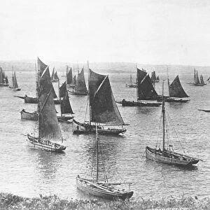 Ready to Sail: Brixham trawlers waiting a breeze in 1890