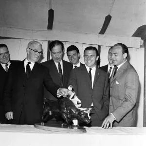 Real Madrid Footballers with Matador Print, 1963 Real Madrid Footballers with Matador Print, 1963