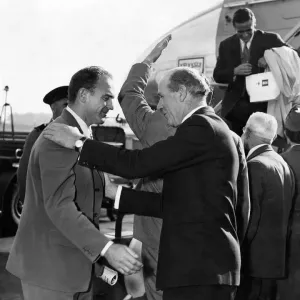 Real Madrid Print: Di Stefano Meets Busby, 1959