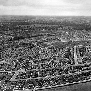 Rebuilding Coventry, Aerial view over the suburb of Cheylesmore