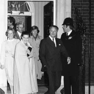 Reception at No. 10 Downing Street, London, attended by cast members of BBC TV Programme Reception at No. 10 Downing Street, London, attended by cast members of BBC TV Programme