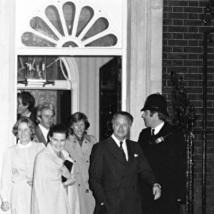Reception at No. 10 Downing Street, London, attended by cast members of BBC TV Programme