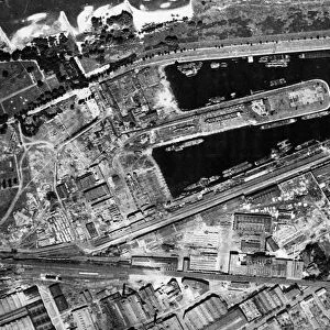Reconnaissance photograph taken after he RAFs heavy attacks on Cologne on 28 / 29th