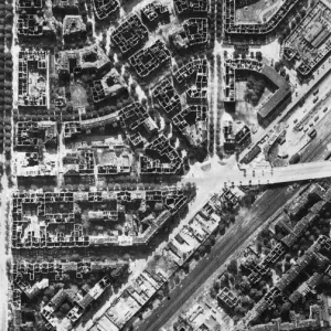 Reconniassance photograph taken from a Spitfire of 542 Squadronl over Berlin Reconniassance photograph taken from a Spitfire of 542 Squadronl over Berlin