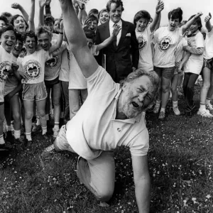 Record Breaking runner Chris Chataway and broadcaster David Bellamy met youngsters who Record Breaking runner Chris Chataway and broadcaster David Bellamy met youngsters who