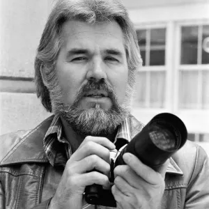 Recording star Kenny Rogers, a keen amateur photographer, pictured in London