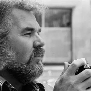 Recording star Kenny Rogers, a keen amateur photographer, pictured in London