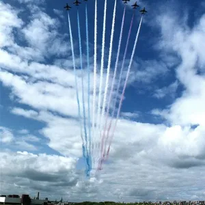 Red Arrows Print - Beach Park Irvine 1993