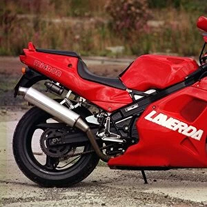 Red Laverda 650 Motorbike August 1997