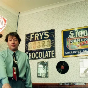 Redcar Barber Mike Forbes with Memorabilia Print 14th April 1994