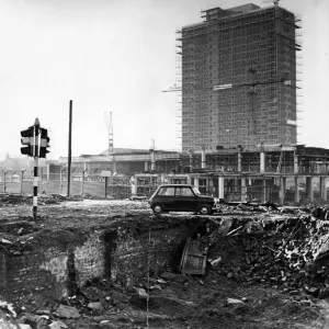 Redevelopment Print of Strand Shopping Centre, Bootle, 1966 Redevelopment Print of Strand Shopping Centre, Bootle, 1966