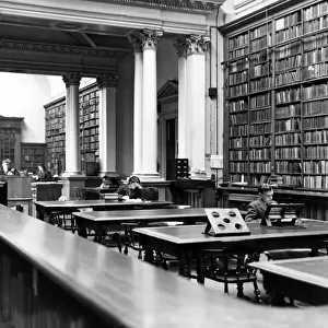 Reference library at Newcastle Central Library. April 1956