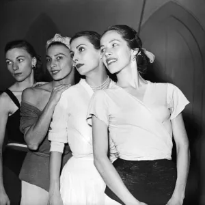 Print of Rehearsal for Ballet Giselle at the Mercury Theatre Print of Rehearsal for Ballet Giselle at the Mercury Theatre