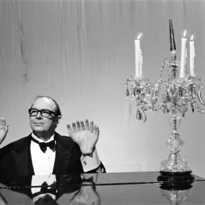 Rehearsing Morecambe & Wise Christmas Show, 18th December 1973. Eric Morecambe