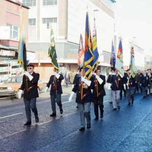 Remembrance Day Parade, Middlesbrough, Sunday 11th November 1990 Remembrance Day Parade, Middlesbrough, Sunday 11th November 1990