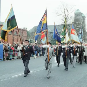 Remembrance Day Parade, Middlesbrough, Sunday 10th November 1991 Remembrance Day Parade, Middlesbrough, Sunday 10th November 1991